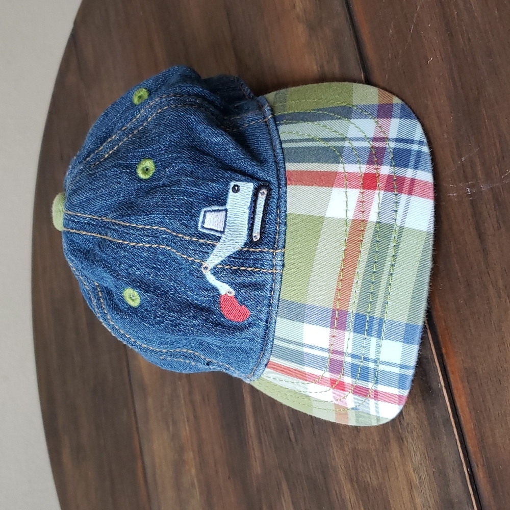 Gymboree NWOT Embroidered Adjustable LIL DIRT MAGNET Denim Cap Hat